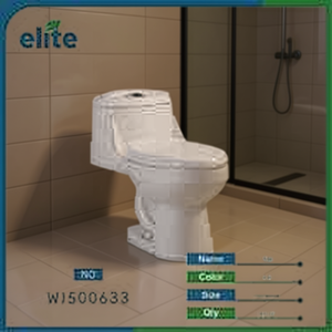 Elite Toilet 740x380x650mm Two Piece Elongated S-Trap Gravity Flushing Floor Mounted White Ceramic Bathroom - Product Image 2