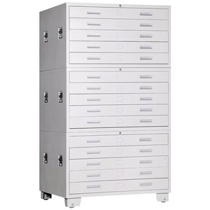 Steel Metal A0/A1 Paper Map Cabinet Plan 5 <b>Drawers</b> File Drawing Storage for Home Office <b>Workshop</b> Rental <b>Drawers</b> - Product Image 6