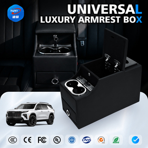 Caja de pañuelos con cierre y cojín de confort para reposabrazos <span class=keywords><strong>interior</strong></span>, para SUVs americanos Palisade, Enclave, Traverse, <span class=keywords><strong>Explorer</strong></span> - Product Image 1