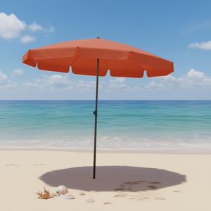Parasol de plage inclinable en polyester terracotta 70,9 x 47,2 po pour des aventures de bain de soleil - Product Image 2