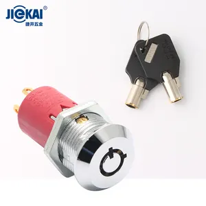 Professional Locks Supplier Custom 2 Position 5 Position Plastic Circular Zinc Alloy On And Off Key Lock Switch