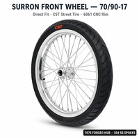 Ruedas Supermoto Woodniu Racein de 17 Pulgadas para Surron Light Bee, Juego de Ruedas para Carretera, Ruedas de Motocicleta con Radios
