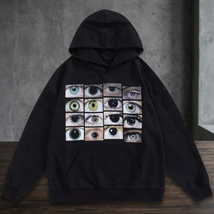 Y2K Style Women's Hoodies Embroidered Punk Gothic Solid Street Style Retro 2000s Winter Clothing 100% Cotton Fleece Eco-Friendly - Product Image 3