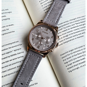Elegante y moderno reloj cronógrafo multifuncional minimalista, versátil, casual, de cuarzo, resistente al agua, para hombre. - Product Image 6