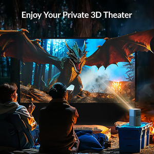 Byintek Máy Chiếu Bỏ Túi Cộng Với Batterie V30 Xách Tay Android Máy Chiếu inbuilt Pin <span class=keywords><strong>400</strong></span> Lumens 1080P Máy Chiếu Cho Cắm Trại 4K - Product Image 6