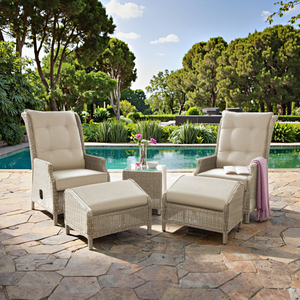 <span class=keywords><strong>AUDU</strong></span> reclinabile divano singolo Set Hotel sedie in vimini all'aperto di alta qualità Rattan reclinabile sedia da giardino per Patio - Product Image 1