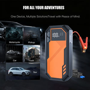 Démarreur <span class=keywords><strong>de</strong></span> saut 12V, batterie externe, gonfleur <span class=keywords><strong>de</strong></span> pneus, lumière SOS, courant <span class=keywords><strong>de</strong></span> pointe 800-1200A pour démarrage d'urgence <span class=keywords><strong>de</strong></span> voiture, camion, assistance routière - Product Image 2