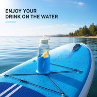 Porte-gobelets multifonction pour planche à pagaie SUP, porte-boissons flexible adapté aux bouteilles et aux canettes pour planche gonflable, kayak
