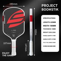 Raquette de pickleball en fibre de carbone T700, noyau en mousse de 16 mm, raquette pressée à chaud pour les tournois