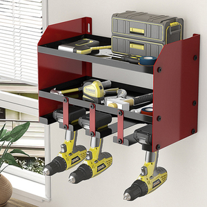 Organisateur d'outils mural en tôle sur mesure pour outils électriques, support robuste pour perceuse sans fil, organisateur d'outils mural - Product Image 6