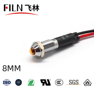 Đèn báo FILN 8mm, đèn báo gắn bảng điều khiển, đèn báo cho xe tay ga, xe máy - Product Image 3