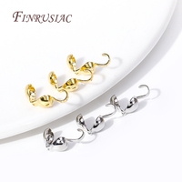 Connecteurs de finition en laiton plaqué or 18 carats, forme étoile géométrique, à double embout perlé, pour colliers et bijoux DIY
