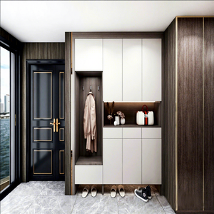 Ensemble de meubles de chambre à coucher en bois : Armoire de rangement, penderie et meuble à chaussures, modèle Turquie - Product Image 2