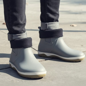 Stivali da pioggia in pelliccia calda invernale da uomo con suola TAIN07N-Comfortable e protettiva - Product Image 1