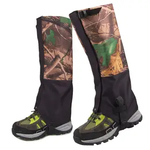 Gaiter leg breathable adjustable camo LOW MOQ snow boots gaiters waterproof with steel yarn