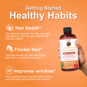 Gotas Multivitamínicas con Sabor a Durazno y Mango para la Salud de la Piel, Marca OEM, para Adultos, Gran Venta, Crecimiento del Cabello, para Hombres y Mujeres - Product Image 4