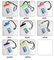 Sac étanche universel pour téléphone portable avec écran tactile, adapté à la natation et aux sources chaudes, transparent, pour iPhone