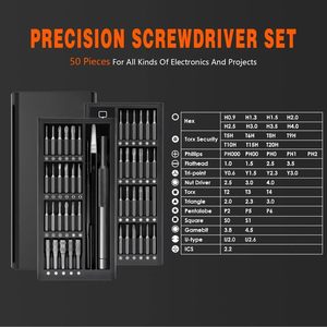 Kit de tournevis électrique sans balais de précision 38 en 1 avec 50 embouts magnétiques, couple de 0,35 N.M pour ordinateur et bricolage Torx - Product Image 5