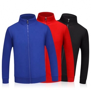 Sweat-shirt à capuche brodé de logo personnalisé en 3D pour hommes avec fermeture éclair complète en tissu velours décontracté pour l'hiver - Product Image 3