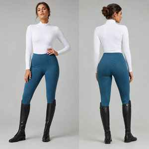 <span class=keywords><strong>Pantaloni</strong></span> da Equitazione Eleganti Lanyu da Donna con Rinforzo Completo in Silicone <span class=keywords><strong>per</strong></span> Monta a <span class=keywords><strong>Cavallo</strong></span> all'Aperto - Product Image 5