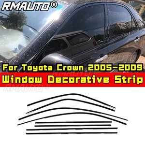 แถบตกแต่งหน้าต่างรถยนต์สแตนเลสกรอบประตูภายนอกสำหรับโตโยต้าคราวน์ 2005-2009 ชุดแต่งรถยนต์อุปกรณ์เสริม - Product Image 2