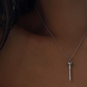 Zircone collana di diamanti in acciaio inox placcato oro gioielli per donne Colliers bijoux collares joyas colar joias schmuck - Product Image 3