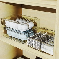 Organisateur de sachets de thé avec cloisons amovibles, boîte de rangement pour armoires de cuisine contenant des sacs à boissons et des tiroirs