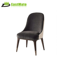 Chaise Chesterfield Moderne Contemporaine en Bois Massif Hôtel Relaxant Loisirs Salon Chaise en Bois Sculpté avec Perceuse Cristal