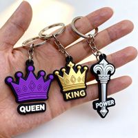 Porte-clés en silicone personnalisé avec logo de marque, fabriqué en plastique, porte-clés en caoutchouc souple personnalisé 2D/3D en PVC pour cadeaux