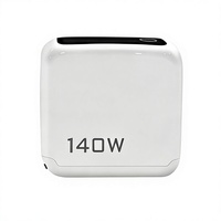 Pengisi Daya Cepat GaN Tiga Port OEM 140W dengan Layar Real-time, Pengisian Daya PD 3.0, Port USB Tipe-C untuk Ponsel, Tablet, Laptop, Colokan US Lipat