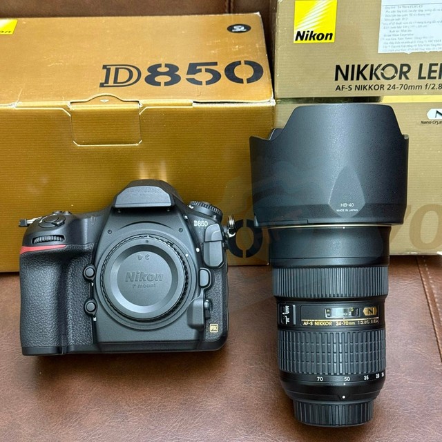 HFT Professional D850 DSLR Camera with AF-S Nikkor 24-70mm F/2.8G ED Lens Full Frame 4K UHD Video SD Card Wholesale