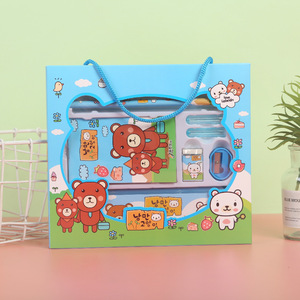Set di cancelleria Cartoon per bambini premio asilo regalo per imparare confezione regalo di inizio scuola primaria set di cancelleria - Product Image 2