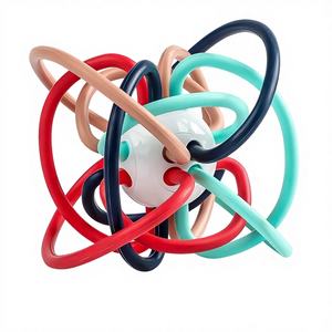 Jouet <span class=keywords><strong>hochet</strong></span> sensoriel Becho, balle de dentition, jouet d'activité pour bébé, jouet de dentition de qualité alimentaire, <span class=keywords><strong>hochet</strong></span> <span class=keywords><strong>Montessori</strong></span> pour bébé, jouets à mâcher - Product Image 1