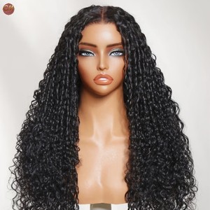 Perruque Lace Front Bouclée Jerry Noire Naturelle en Cheveux Humains Vierges Brésiliens, Perruques Bouclées Frontales en Dentelle Transparente pour Femmes - Product Image 3
