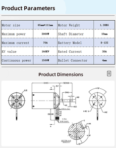 Faradyi <span class=keywords><strong>ROV</strong></span> มอเตอร์ Ip68แบบไร้แปรงถ่านกันน้ำปั๊มแบบแม่เหล็กในน้ำมอเตอร์ทรงกระบอก - Product Image 4