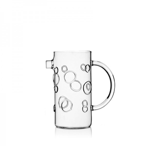 Caraffa in Vetro Decorativa con Design Circolare per Servire Bevande - Product Image 1