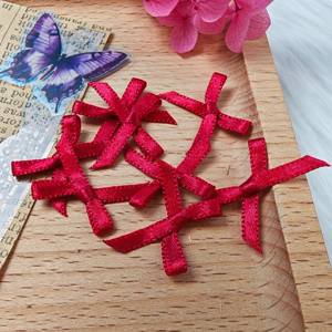 Lazos de cinta de boda hechos a mano, proveedor de decoración, lazos de cinta de nailon satinado, accesorios de envoltura para regalos, ropa interior personalizable - Product Image 1