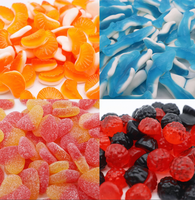 Usine OEM/ODM : Vente en gros de bonbons gélifiés personnalisés, diverses formes et saveurs, saveur fruitée, acidulés, sucrés, en vrac
