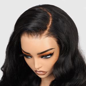 Perruque bandeau en cheveux humains ondulés, sans colle, sans dentelle, facile à poser pour débutantes, fabriquée à la machine, Remy, pour femmes noires - Product Image 2
