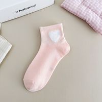 Chaussettes pour filles en polyester à séchage rapide, motif lapin rose, respirantes, à taille haute, pour enfants actifs, à porter au quotidien en été