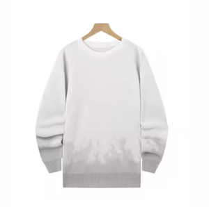 2025 hombres de alta calidad Casual cómodo Otoño Invierno esencial de punto de manga larga cálido suelto 100% Cachemira ODM Anti-retráctil - Product Image 3