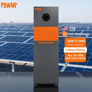 ระบบจัดเก็บพลังงานแสงอาทิตย์ออลอินวันสำหรับบ้าน ESS 12.5KW MPPT พร้อมแบตเตอรี่ 16.1792KWH สำหรับระบบไฟฟ้าแบบแยกเฟส 110V/120V - Product Image 1