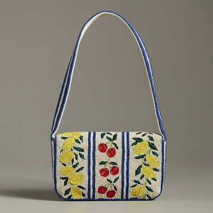 Bolso Bandolera Bordado Estilo Artesanal con Correa Ancha - Product Image 1