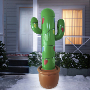 ต้นกระบองเพชร PVC สีเขียวขนาด42นิ้วของตกแต่งเทศกาลคริสต์มาสเป่าลมสำหรับสวนในบ้านและสวนในวันหยุด - Product Image 3