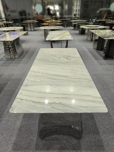 Brazilian Natural Marble Coffee <b>Table</b> Amazonite Blue Side <b>Table</b> - Product Image 5