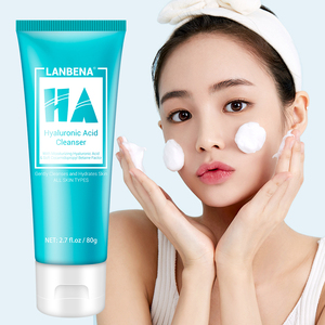 Nettoyant visage à l'acide hyaluronique LANBENA, nettoyage en profondeur pour tous types de peaux - Product Image 1