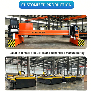 Découpeuse CNC à plasma et à flamme sur <span class=keywords><strong>portique</strong></span> robuste sur mesure pour la découpe et l'agencement de tôles métalliques grand format - Product Image 4