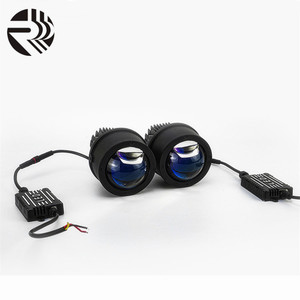 Projecteur de brouillard bi-led RR Q8 Pro 3.0 pouces, lentille bleue avec support universel, étanche IP67 5500K - Product Image 4