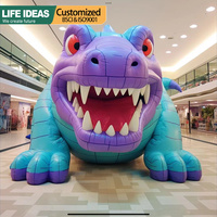 Gonflables d'extérieur personnalisés Publicité Modèle Géant Dessin Animé Animaux Dinosaure Gonflable