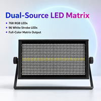 Luz Estroboscópica RGBW de 48+8 Segmentos, 152 Canales, 16 bits, con Atenuación RDM, Barra de Luces para Escenario, IP20, Ra88, DMX512